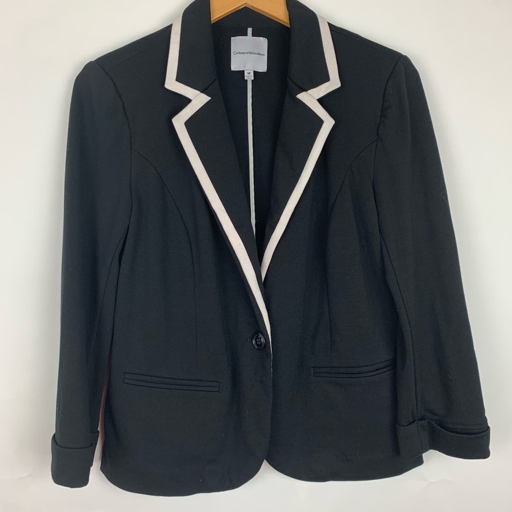Catherine Malandrino black and white blazer size M